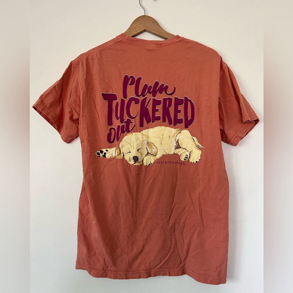 Southernology T-Shirt “Plum Tuckered Out”